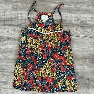 Lily + Jae Yellow/Red/Blue Floral Summer Top Sz S